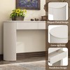 NicBex Modern Fluted Design Console Table with 2 Storage Drawers,Oval Entryway Table Foyer Tables for Entryway,Hallway,Living Room - 4 of 4