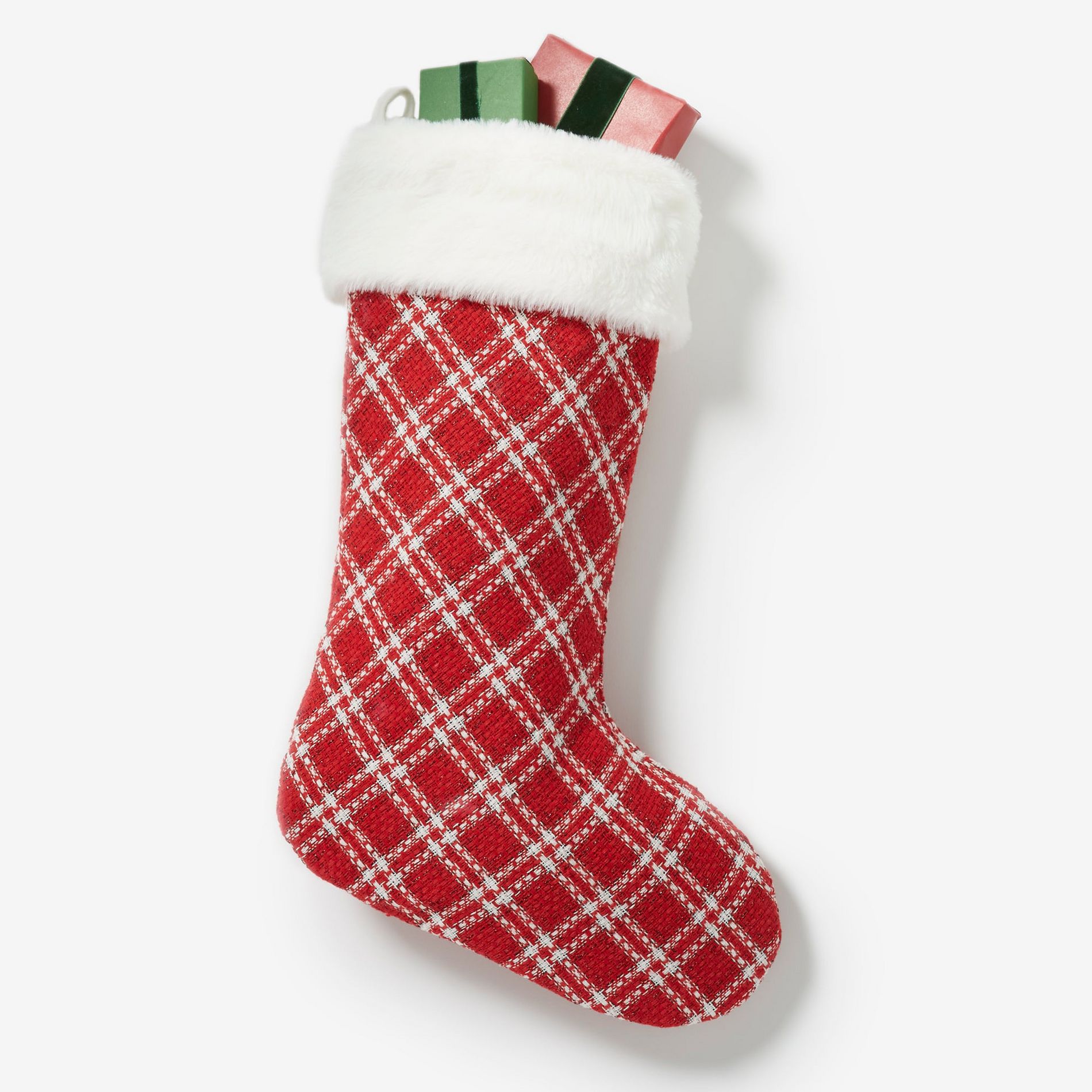 Personalization Mall Plaid Noel Christmas Stocking