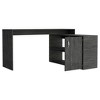 Vynxaria Dallas L-Shaped Home Office Desk with Shelves & Cabinet - Stylish & Functional - 3 of 4