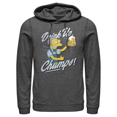 Men's The Simpsons Drink Up, Champs Pull Over Hoodie