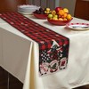 Unique Bargains Christmas Table Runner Red Green Black 72"x13" 1 Pc - 2 of 4