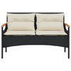 vidaXL Garden Sofa Set Black - 4 of 4