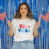 Simply Sage Market USA Vibes Bubble Short Sleeve Tee - XS - White - 2 of 4
