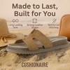 CUSHIONAIRE Wisdom Womens Sandals Cutout Strap Genuine Leather Slides – Slip On Cork Footbed Sandals for Women 2025 - 2 of 4