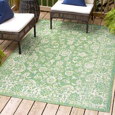 JONATHAN Y Tela Bohemian Textured Weave Floral Indoor/Outdoor Area Rug