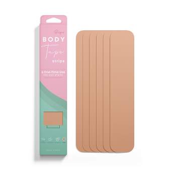 Risque Body Tape Strips, Sticky Waterproof Sweat-Proof Boob Tape, 6 Strips