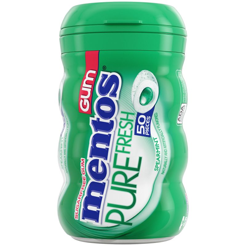 Mentos Pure Fresh Spearmint Sugar-Free Gum - 50ct, 2 of 8