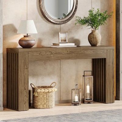 Hommoo 59" Console Table Brown