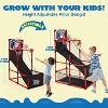 Arcade Style Basketball Set Red Indoor Hoop with 4 Balls Easy Setup Toy for Kids Ages 3-12 - 3 of 4