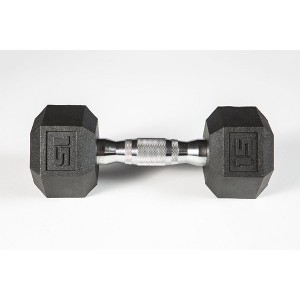 York Barbell Premium PVC Coated Dumbbell with Ergonomic Chrome Handle for Home and Gym Workouts - 1 of 1