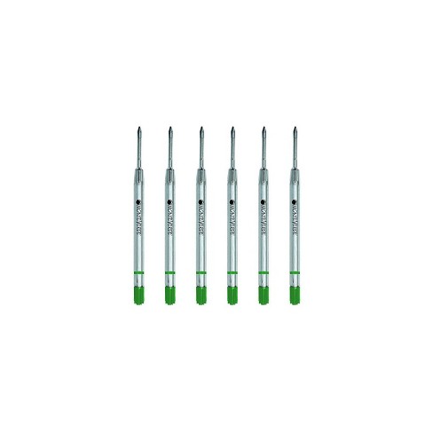 Monteverde Fine Gel Ballpoint Refill For Parker Gel Ballpoint Pens 6/pack  Green P423gn : Target