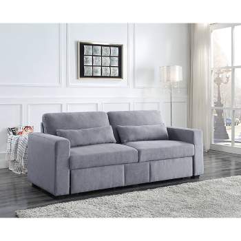 79" Rogyne Sofa Gray Linen - Acme Furniture