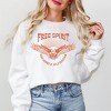 Simply Sage Market Women's Graphic Sweatshirt Free Spirit Distressed Eagle - 2 of 3