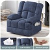 SEVOBAL Sofas Small Recliner Sofas for Living Room Chair for Adults, Living Room Recliner Adjustable Sofas for Home, Blue,40.1"*38.2"*40.6" - 3 of 4