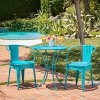 VYNXARIA 3-Piece Bistro Set - Perfect for Cozy Outdoor Moments,Blue - 3 of 4