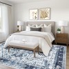 Machine Washable Area Rug Living Room Vintage Medallion Carpet Distressed Rugs for Bedroom - 2 of 4