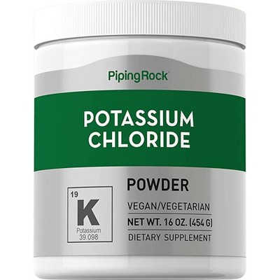 Piping Rock Potassium Chloride Powder Supplement | with Magnesium | 16 oz