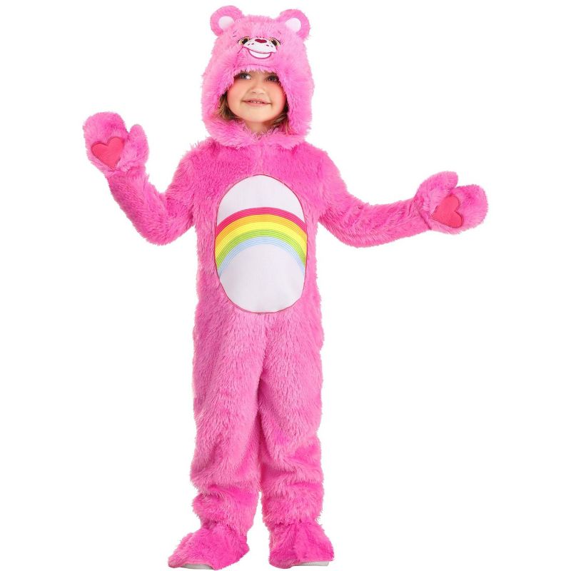 HalloweenCostumes.com Care Bears Classic Cheer Bear Costume for Toddlers., 1 of 5