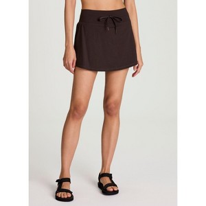 Avalanche Women's Super Soft Interlock Jersey Golf Tennis Skort with Inner Compression Pocket, Built In Shorts - 1 of 4