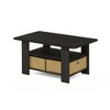 HOMLUX 31" Coffee Table Modern Living Room Furniture with Storage Bin Drawer & Open Shelf - 2 of 4
