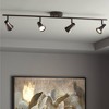 Pro Track Castro 4-Head LED Ceiling Track Light Fixture Kit Spot Light GU10 Dimmable Directional Brown Bronze Finish Modern Kitchen Bathroom 40" Wide - 2 of 4