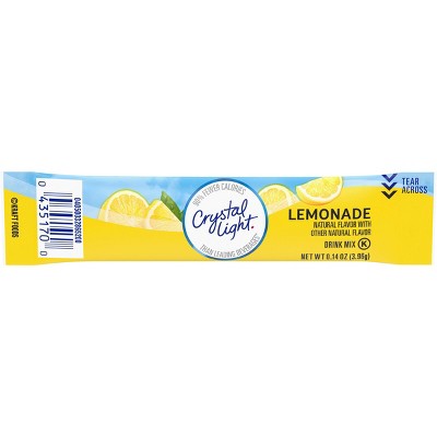 Crystal Light On the Go Natural Lemonade Drink Mix - 10pk/1.4oz