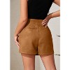 Women's Twist Knot Asymmetric Skort High Waist Mini Skirt With Shorts Yoga Active Wear - 2 of 4