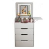 NicBex Makeup Vanity Desk with Plip Top Mirror,Wood Makeup Table with Glass Desktop,3 Drawers and Cushioned Tool for Bedroom - 4 of 4