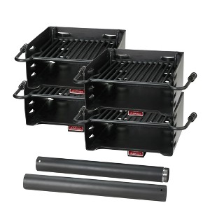 Pilot Rock Park Style Steel Outdoor BBQ Charcoal Grill and Post - 1 of 4