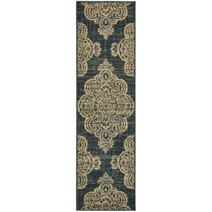 Oriental Weavers Marina 5929K Black/ Tan Indoor/Outdoor Area Rug - 2'3" x 7'6" - 1 of 3