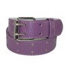 CTM Kid's Leather Two Hole Jean Belt (Pack of 2 Colors) - 2 of 4