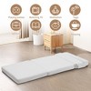 3-in-1 Convertible Folding Sleeper Chair Sofa Bed Lazy Couch with Pillow Fabric for Living Room - 4 of 4