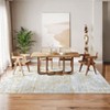 Machine Washable Area Rug Low Pile Non Slip Modern Abstract Rug Foldable Stain Resistant Carpet for Living Room Bedroom Indoor Ultra Thin Mat - 4 of 4