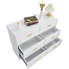 Dresser for Bedroom with 6 Drawers, Modern Closet Dressers Chest of Drawers with Metal Handle, Wooden Dresser Organizer - 4 of 4