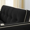 GDFStudio Tove 55.5" Modern Convertible Velvet Upholstered Sofa Bed with Side Pockets, Adjsutable Backrest and Lumbar Pillows - 4 of 4