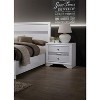 Sapphtopaz Modern Nightstand with 2 Drawers Bedside Table with Hidden Jewelry Tray & Round Knob Handle Night Stand for Bedroom, Living Room - 3 of 4