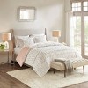 Gulches Gia 2 Piece White Solid Back Print Long Fur Twin Comforter Set - 3 of 4