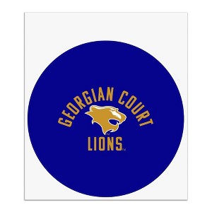 Georgian Court University Lions Logo  Automotive Car Window Locker Circle Bumper Sticker - 1 of 4