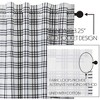 Sawyer Mill Black Plaid Panel Set of 2 84x40 - 3 of 4