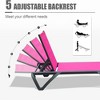 PAGED Outdoor Lounge Chairs Se with Aluminum Frame,Outdoor Chaise Lounge with Adjustable Backrest for Patio,Beach,Yard - 4 of 4