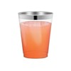 Smarty Had A Party 10 oz. Clear with Metallic Silver Rim Round Tumblers (336 Cups) - image 2 of 2