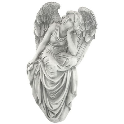 Design Toscano Resting Grace Sitting Angel Sculpture - Large, Off-white ...