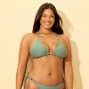 Women's Triangle Bikini Top - Shade & Shore™ Green - 4 of 4