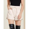 Allegra K Women's Faux Leather High Waisted PU Shorts - 2 of 4