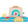 Melissa & Doug Bread and Butter Toaster Set (9pc) - Wooden Play Food and Kitchen Accessories - image 2 of 4