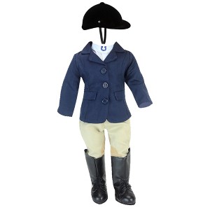 Sophia’s Complete Equestrian Set for 18" Dolls, Navy - 1 of 4