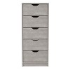 NicBex 42.40"H Simple Cut Out Handles Storage Dresser for Bedroom with 5 Drawers - 3 of 4