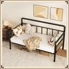 Garvee Twin Daybed with Classic Headboard – Heavy Duty Steel Slats, Sofa Bed Frame for Living Room, Bedroom, Guest Room, No Box Spring Needed - 3 of 4