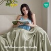 1 Piece Twin Blanket,Sage Green - 4 of 4