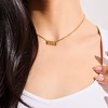 EVRY JEWELS WATERPROOF Gold or Silver Plated Stainless Steel Divine Signs Necklace - 2 of 2